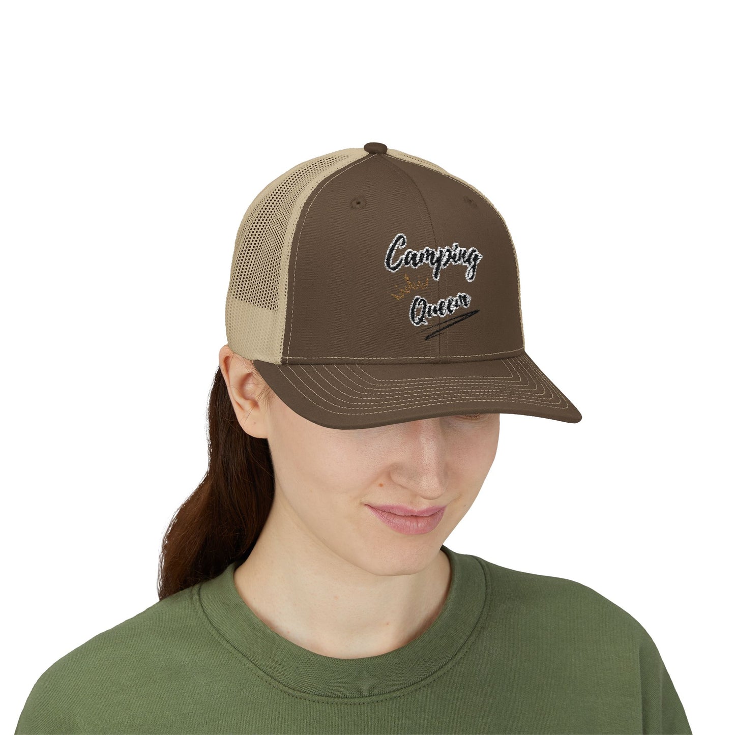 Camping Queen Snapback Trucker Cap – Adventure in Style!