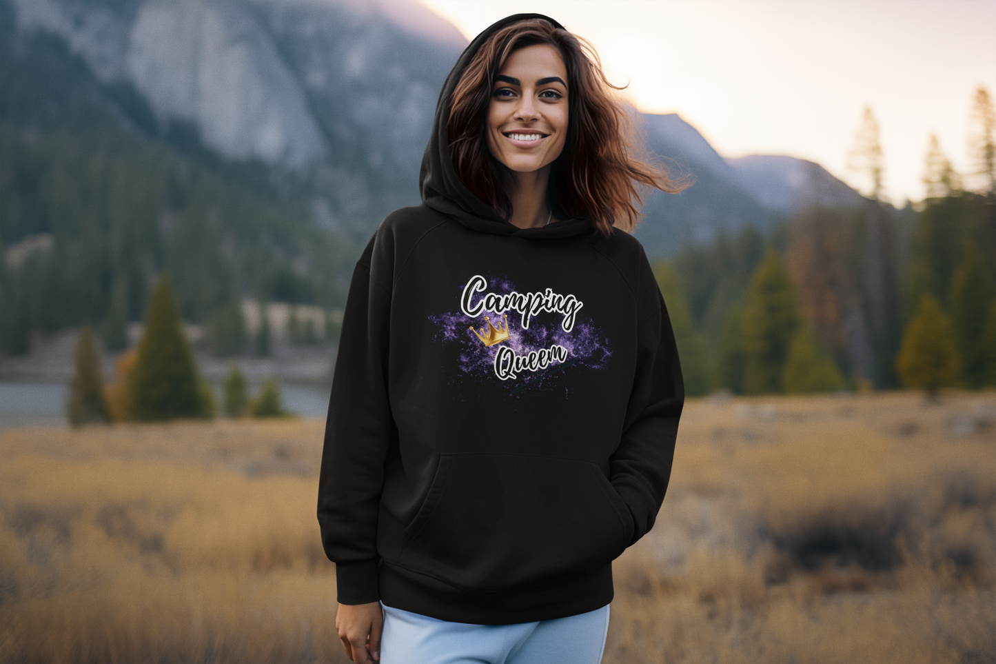 Camping Queen Premium Hoodie